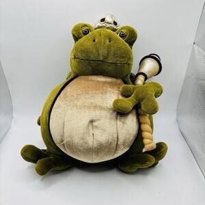 Manhattan Toy Royal Renaissance Frog Prince 10" Plush Soft Stuffed Animal Clean